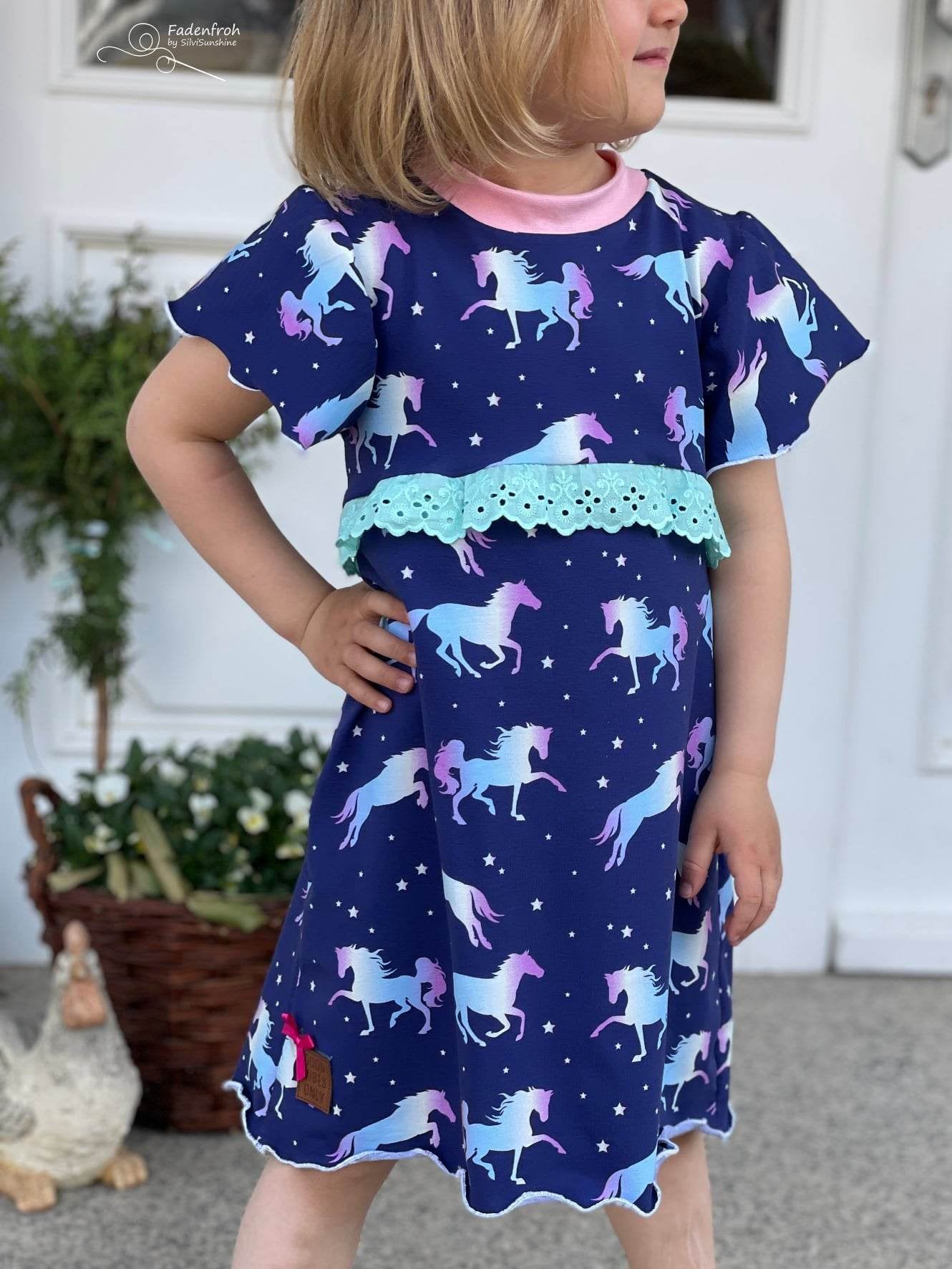 Schnittmuster Leylana - Kleid/Tunika Gr.74 - 122 - Sewando