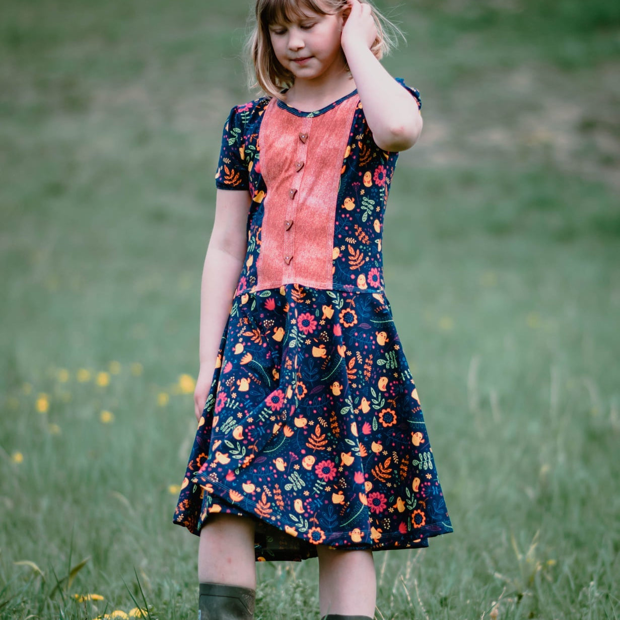 Ebook Jerseykleid "Dirndl Freya" Gr. 122-152 Schnittmuster - Sewando