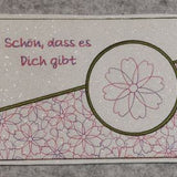 Stickdatei - Mugrug-Set "Schön, dass es Dich gibt" Stickdatei (4 Motive)