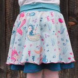 Schnittmuster und Nähanleitung Kinderrock Röckchen Elerara Drehrock Gr. 80–164 - Sewando