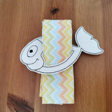 Stickdatei - Serviettenring "Lachender Fisch"