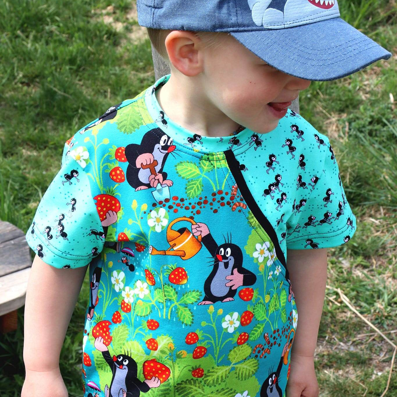 Schnittmuster Hoodie/Shirt Swante Mini Gr. 80-122 inkl. Beamerdatei: - Sewando