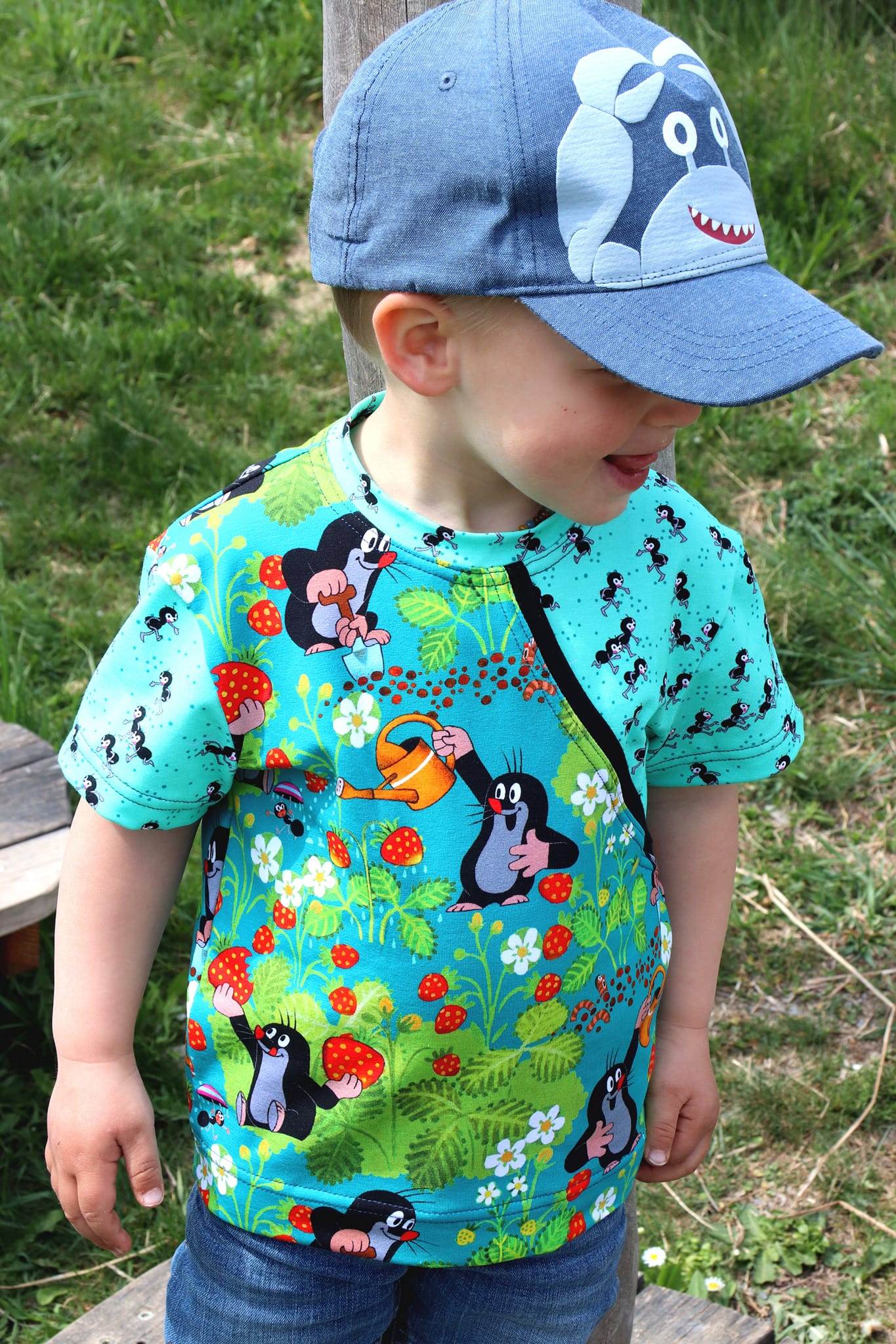 Schnittmuster Hoodie/Shirt Swante Mini Gr. 80-122 inkl. Beamerdatei: - Sewando