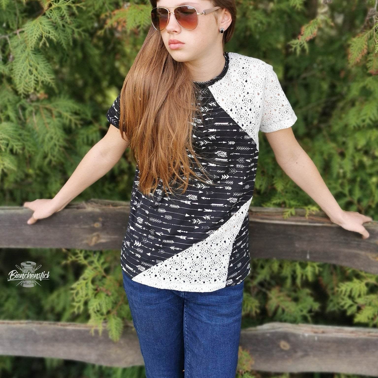 Schnittmuster Hoodie/Shirt Swante Junior Gr. 122-164 inkl. Beamerdatei - Sewando