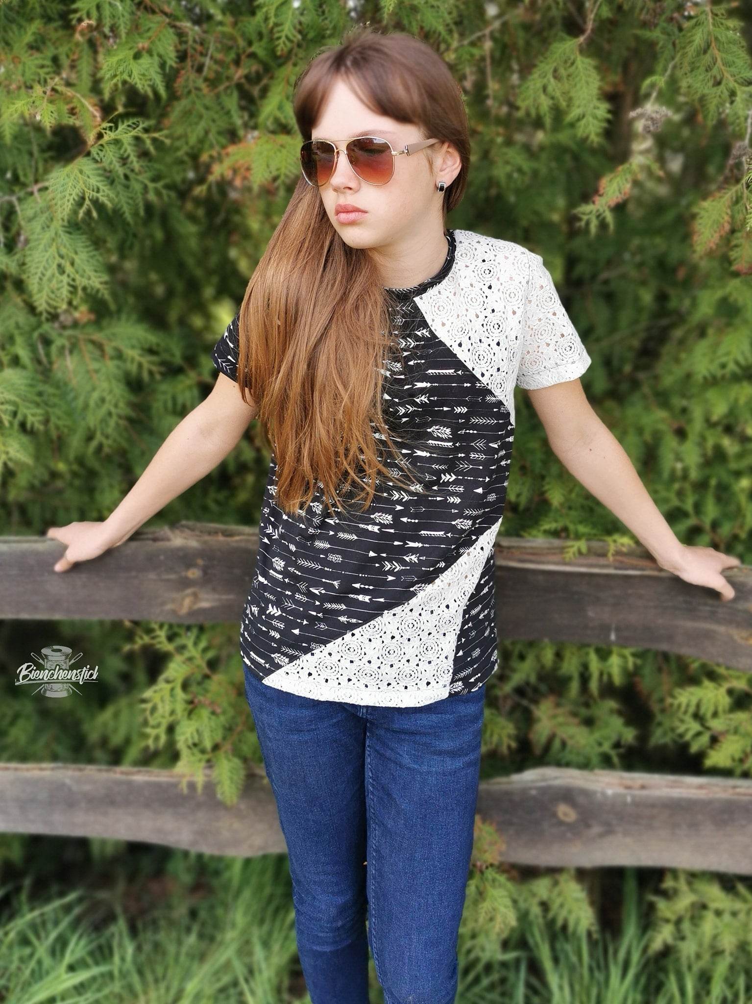 Schnittmuster Hoodie/Shirt Swante Junior Gr. 122-164 inkl. Beamerdatei - Sewando