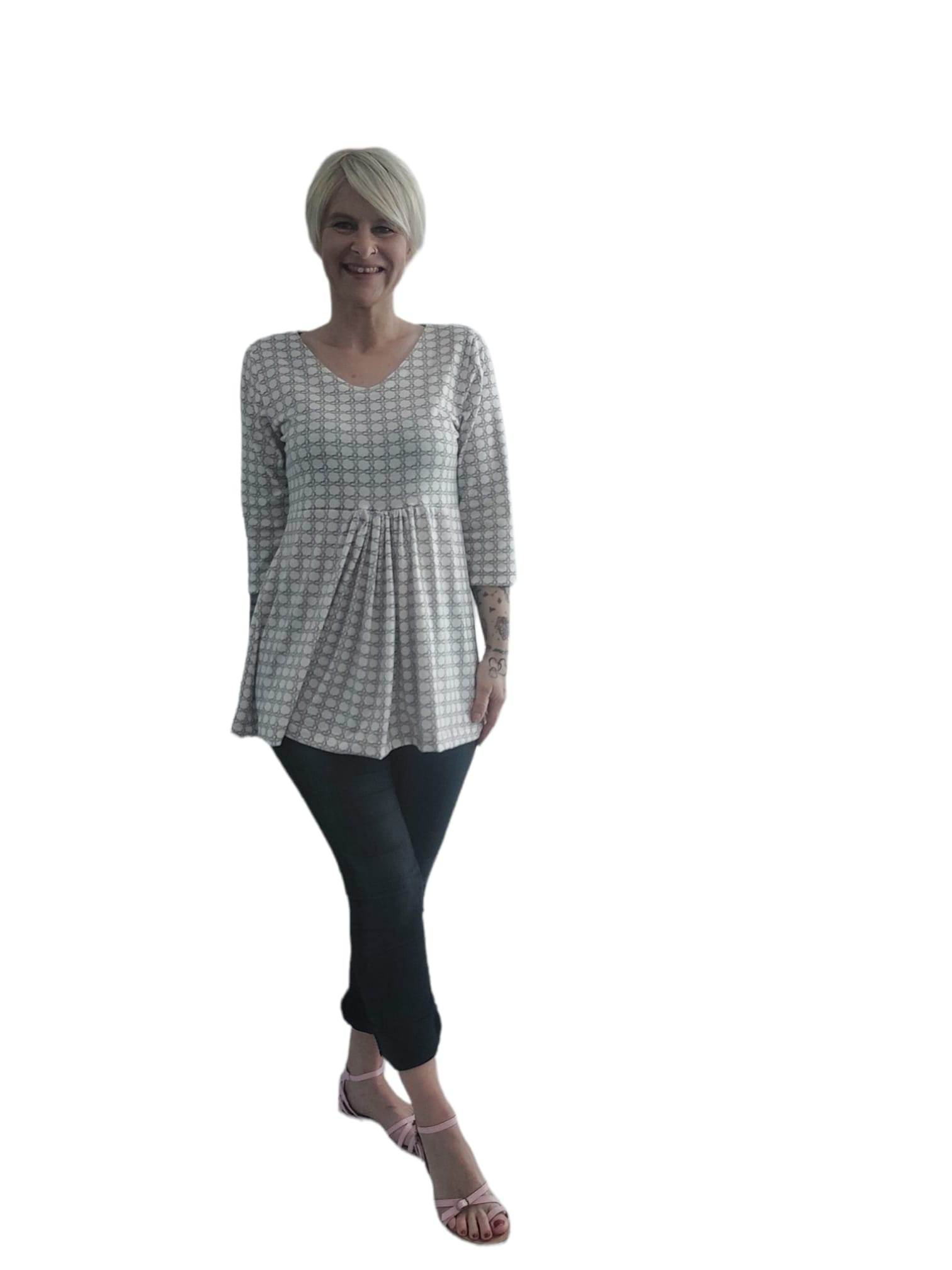 Schnittmuster Emmas Babydollshirt Größe 32 – 50 - Sewando