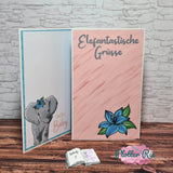 Plotterdatei Elefantenbaby, Sublimation, Digistamp, Digipaper - Sewando