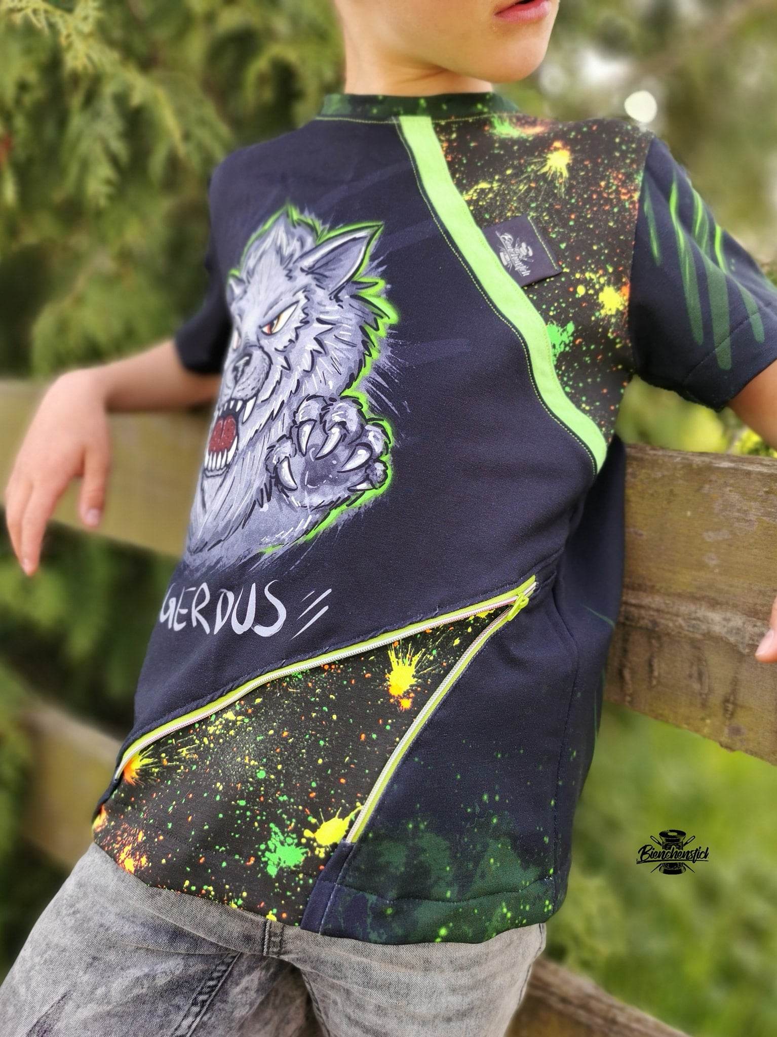 Schnittmuster Hoodie/Shirt Swante Junior Gr. 122-164 inkl. Beamerdatei - Sewando