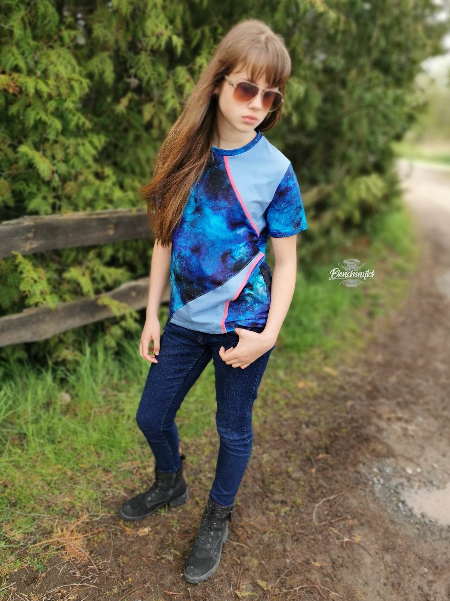 Schnittmuster Hoodie/Shirt Swante Junior Gr. 122-164 inkl. Beamerdatei - Sewando