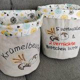 Stickdatei - Sprüche mit Brotmotiven - Sewando