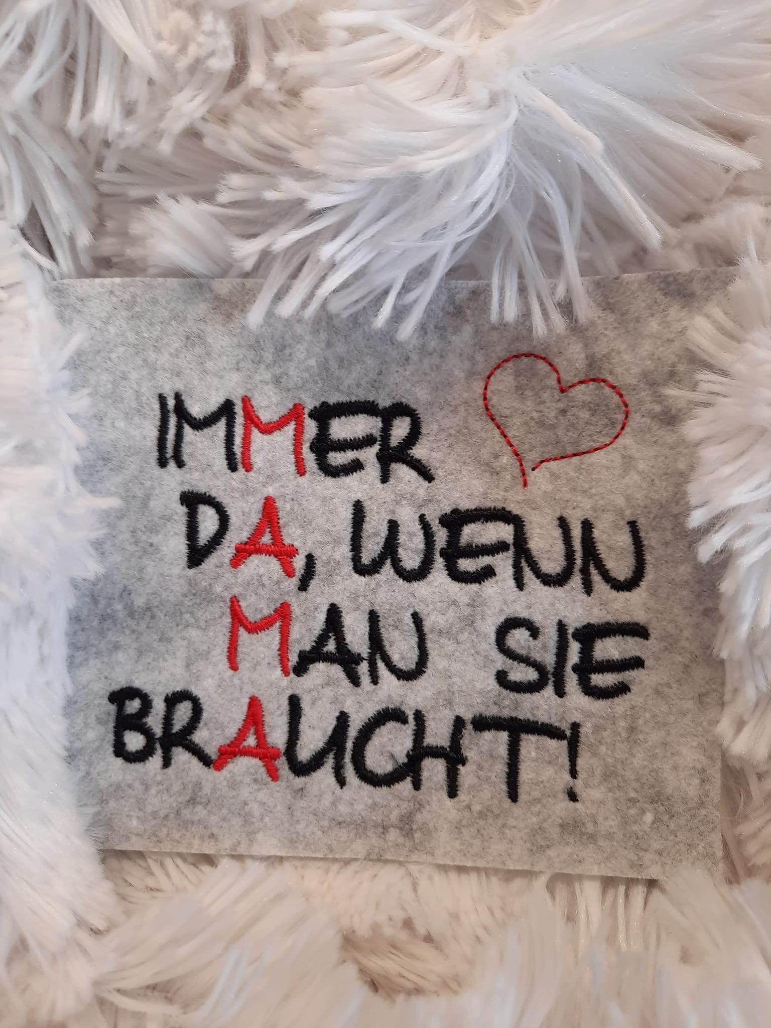 Stickdatei - MAMA ist immer da - Sewando