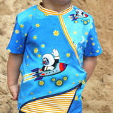 Schnittmuster Hoodie/Shirt Swante Mini Gr. 80-122 inkl. Beamerdatei: - Sewando