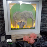 Plotterdatei Elefantenbaby, Sublimation, Digistamp, Digipaper - Sewando