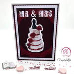 Digiset Hochzeitstorte Plotten, Sublimation, Drucken, Digistamp - Sewando