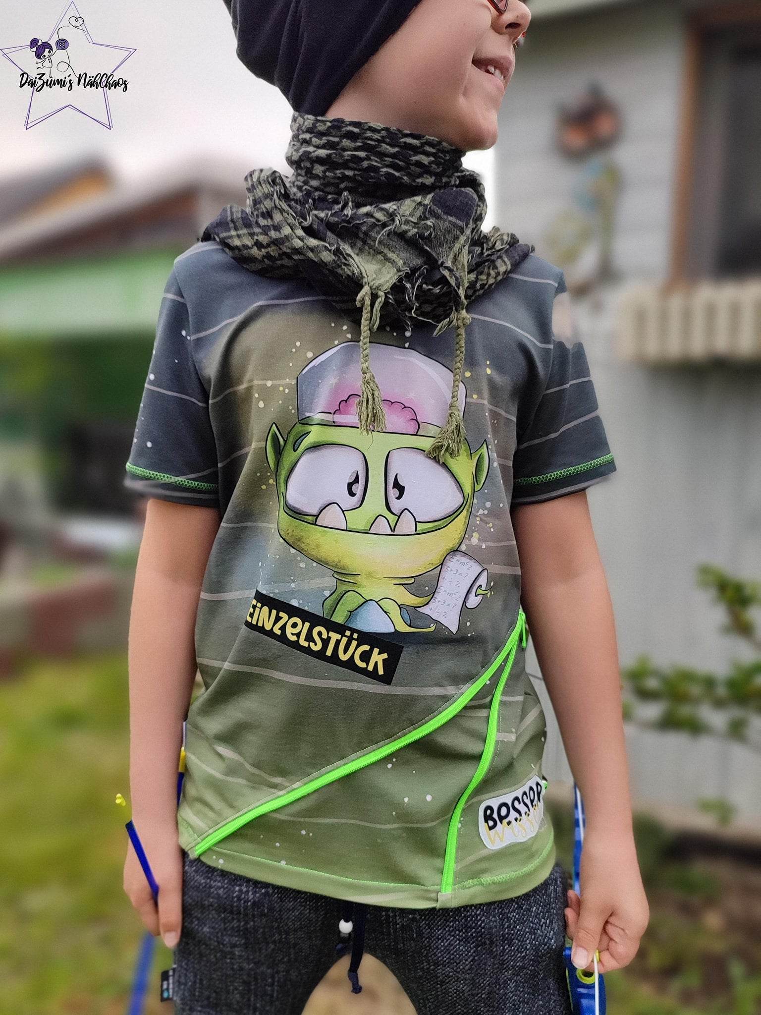 Schnittmuster Hoodie/Shirt Swante Junior Gr. 122-164 inkl. Beamerdatei - Sewando