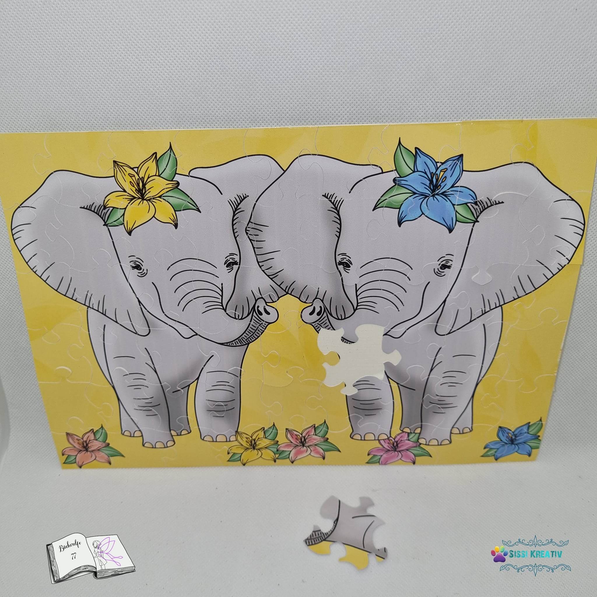Plotterdatei Elefantenbaby, Sublimation, Digistamp, Digipaper - Sewando