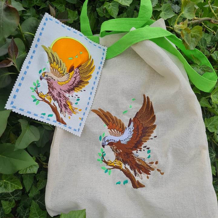 Adler Stickdatei – Majestätischer Greifvogel für deine Stickmaschine - Sewando