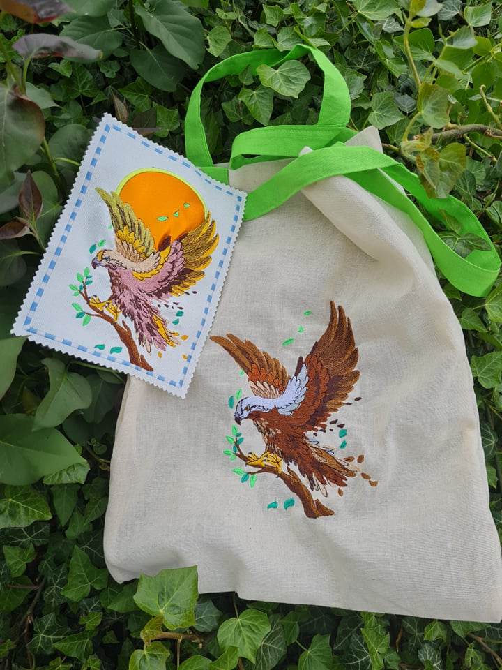 Adler Stickdatei – Majestätischer Greifvogel für deine Stickmaschine - Sewando