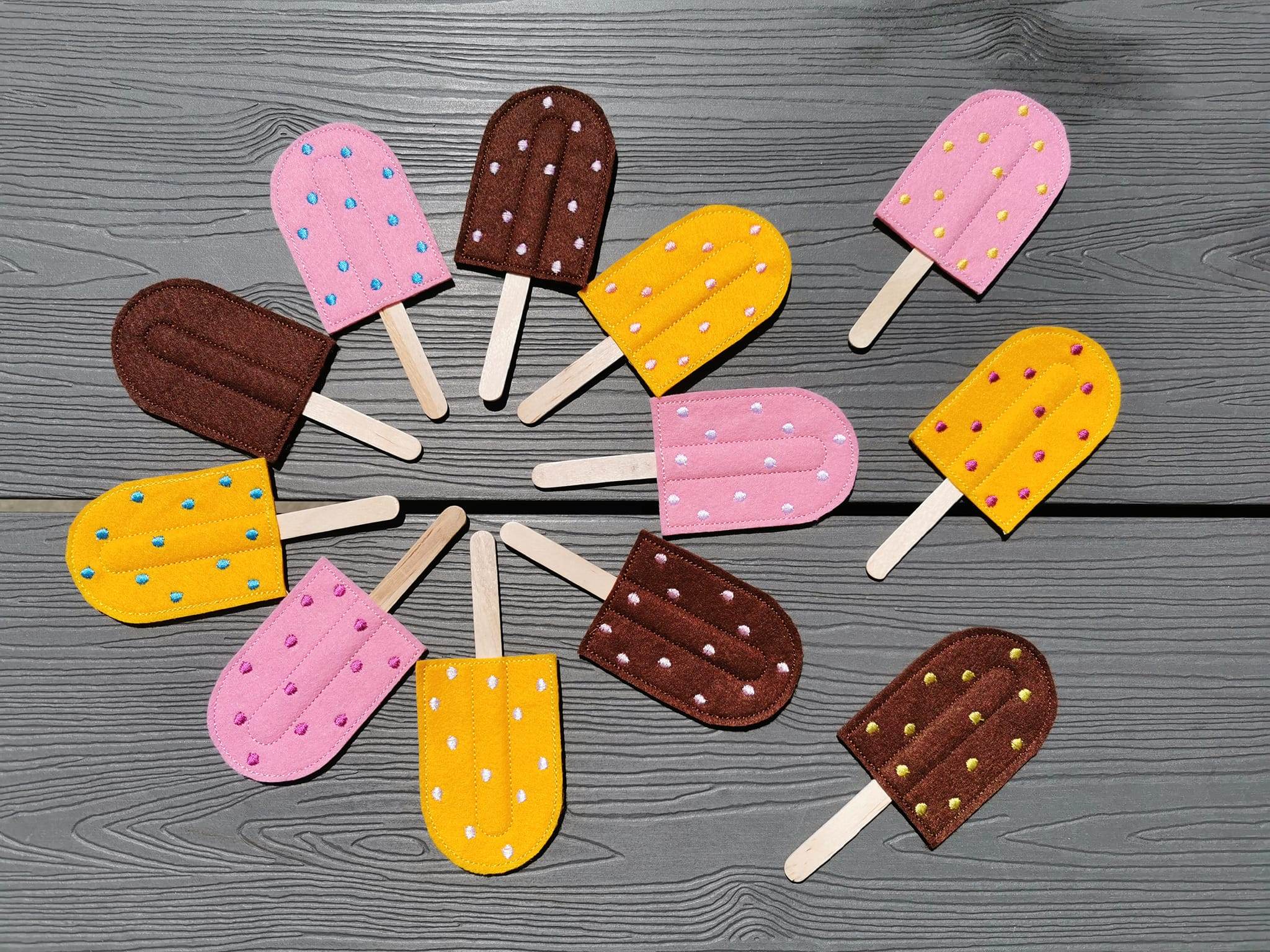 Stickdatei - Eis am Stiel / Kaufladen - Sewando