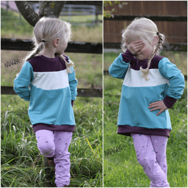 Schnittmuster Pullover, Troyer Achat Gr. 80 bis 152 - Sewando