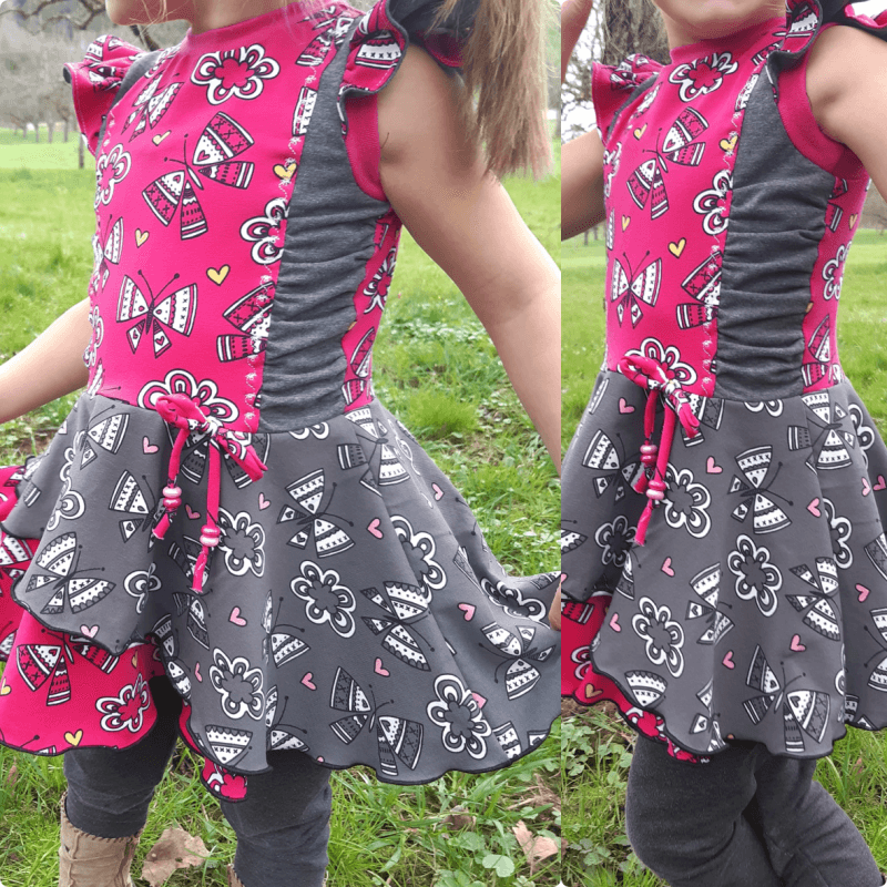 Schnittmuster Kleid AppleJuicy Gr. 80 bis 152 - Sewando