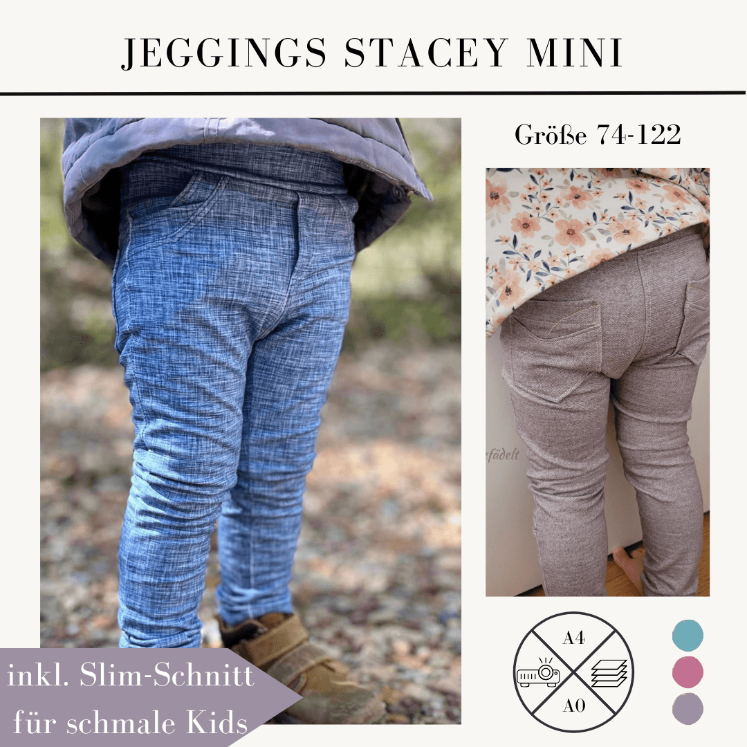 Schnittmuster Jeggings Stacey für Windelkinder Gr. 74-122 - Sewando