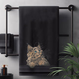 Stickdatei Applikation Maine Coon Katze "Kiss" - realistisch - FÜR HELLE & DUNKLE STOFFE