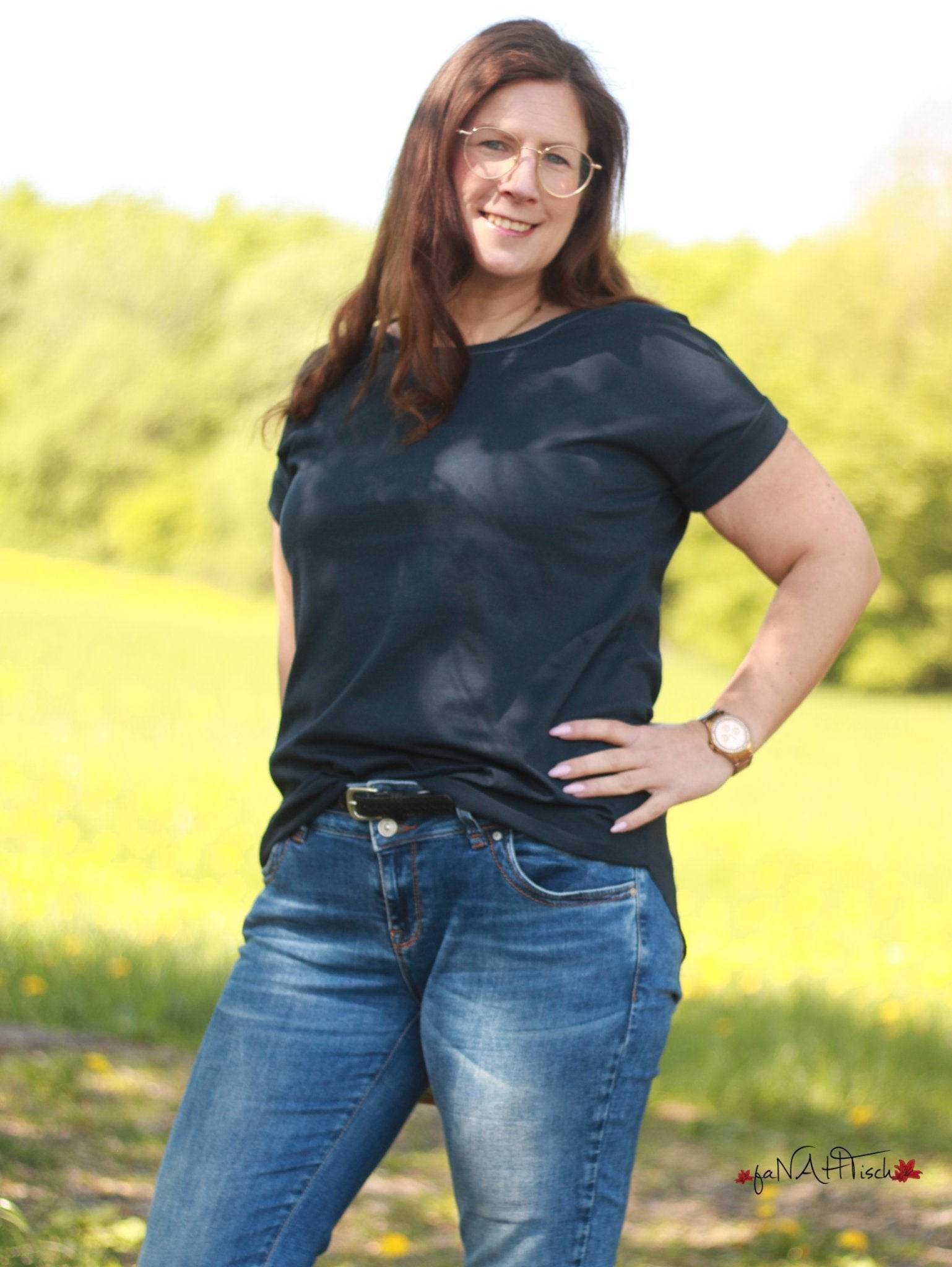 Schnittmuster Shirt ALBORI Gr. 32-56 + gratis Plotterdatei : - Sewando