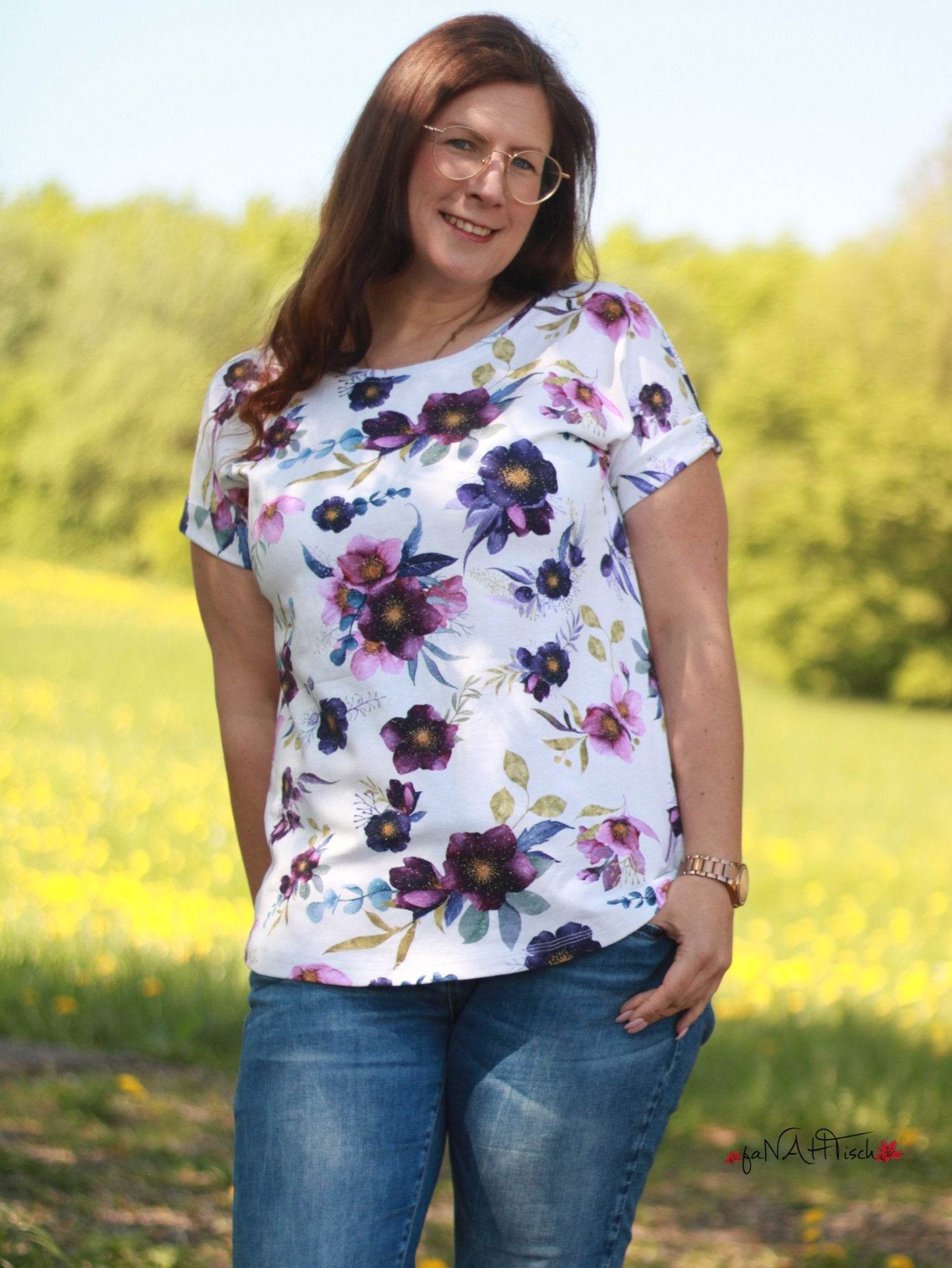 Schnittmuster Shirt ALBORI Gr. 32-56 + gratis Plotterdatei : - Sewando