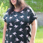 Schnittmuster Shirt ALBORI Gr. 32-56 + gratis Plotterdatei : - Sewando