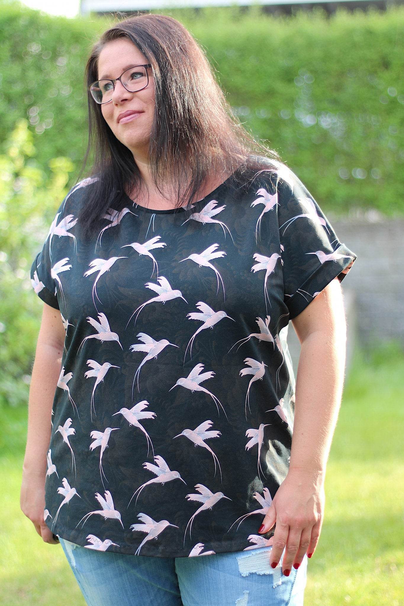 Schnittmuster Shirt ALBORI Gr. 32-56 + gratis Plotterdatei : - Sewando