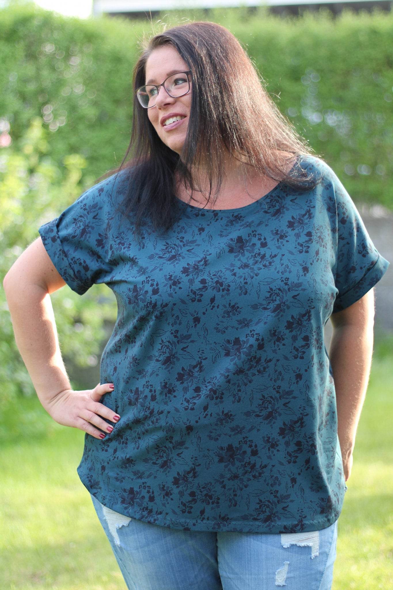 Schnittmuster Shirt ALBORI Gr. 32-56 + gratis Plotterdatei : - Sewando