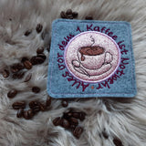 Stickdatei - Untersetzer "Alles vor dem 1. Kaffee ist Notwehr"