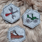 Stickdatei - Spiel "MEMO Boys" mit 20 Paaren