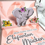 Plotterdatei Elefantenbaby, Sublimation, Digistamp, Digipaper - Sewando