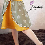 Schnittmuster und Nähanleitung Kinderrock Röckchen Elerara Drehrock Gr. 80–164 - Sewando