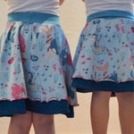 Schnittmuster und Nähanleitung Kinderrock Röckchen Elerara Drehrock Gr. 80–164 - Sewando