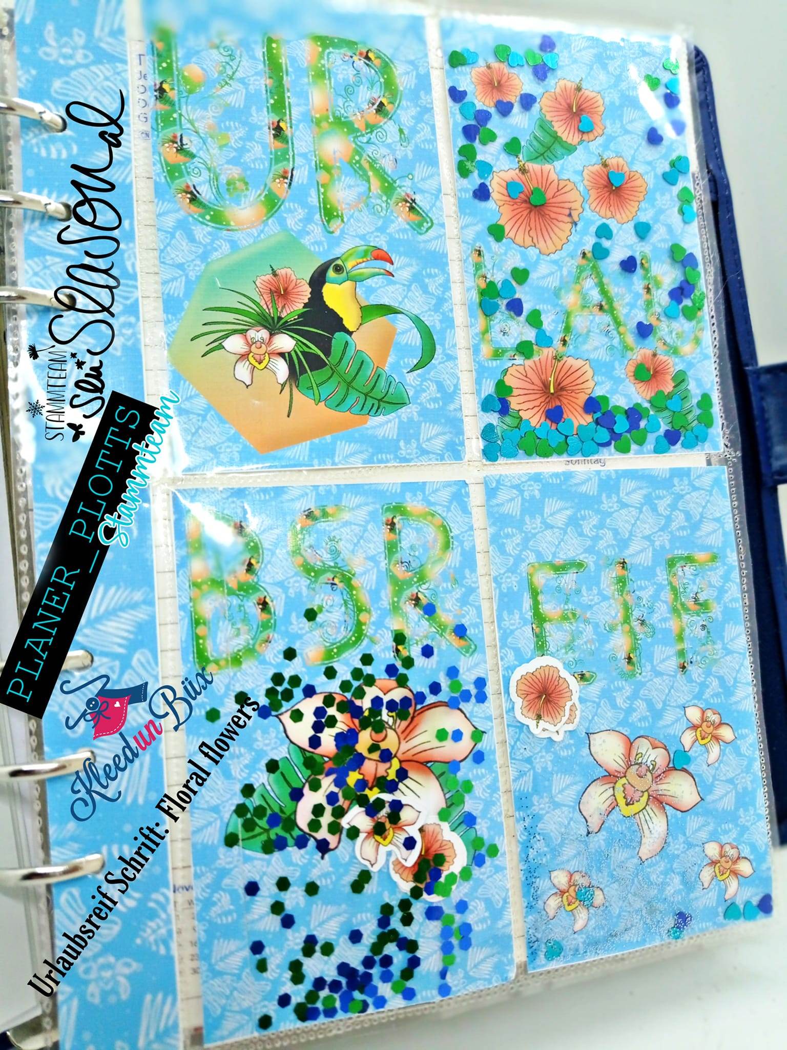 Digipapier Hawaii-Blumen Vol. 4, Druckvorlage, Digipaper - Sewando
