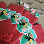Digistampset Hawaii-Blumen, Druckvorlage, Sublimation, Digistamp - Sewando