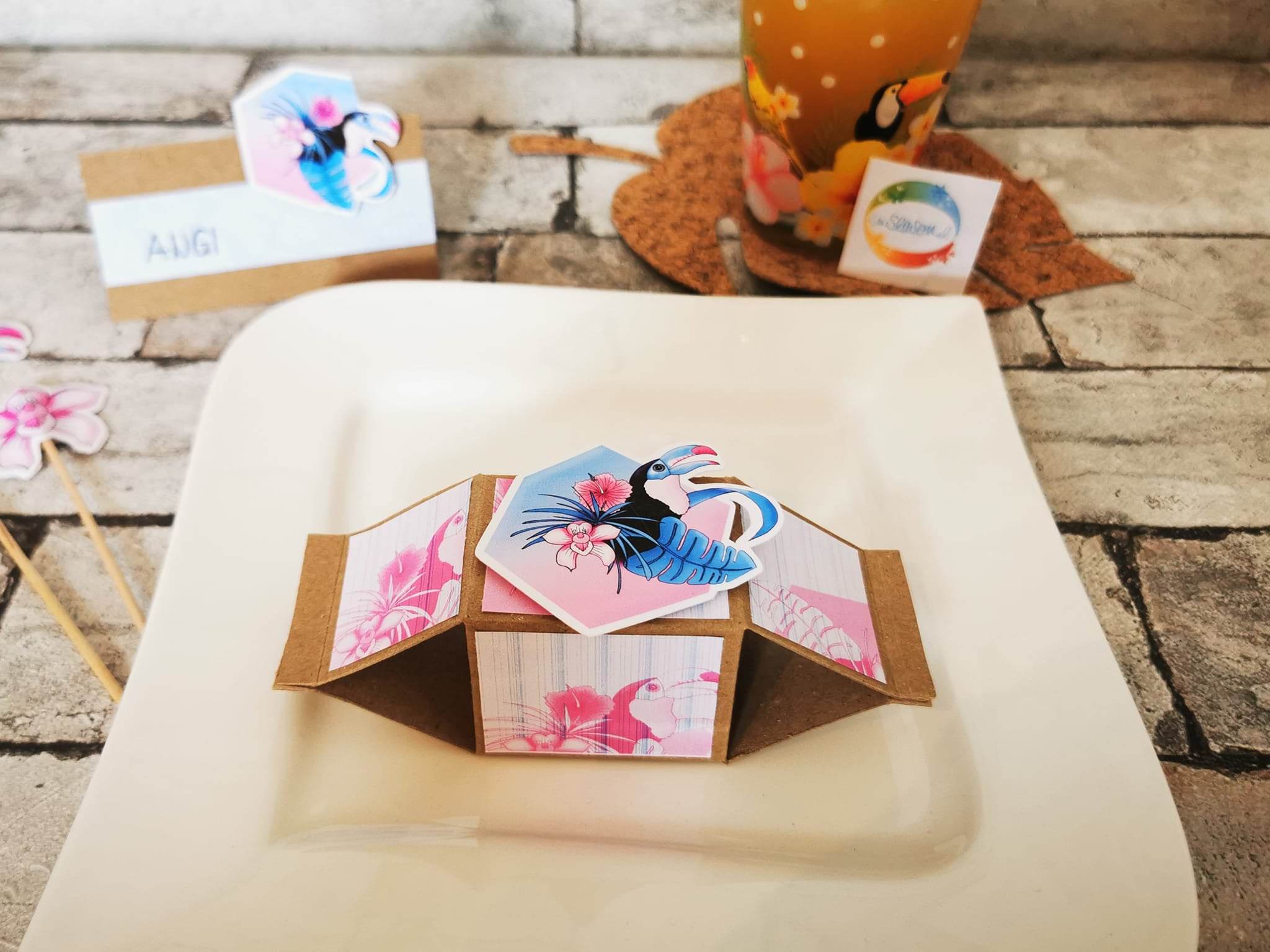Digistampset Hawaii-Blumen, Druckvorlage, Sublimation, Digistamp - Sewando