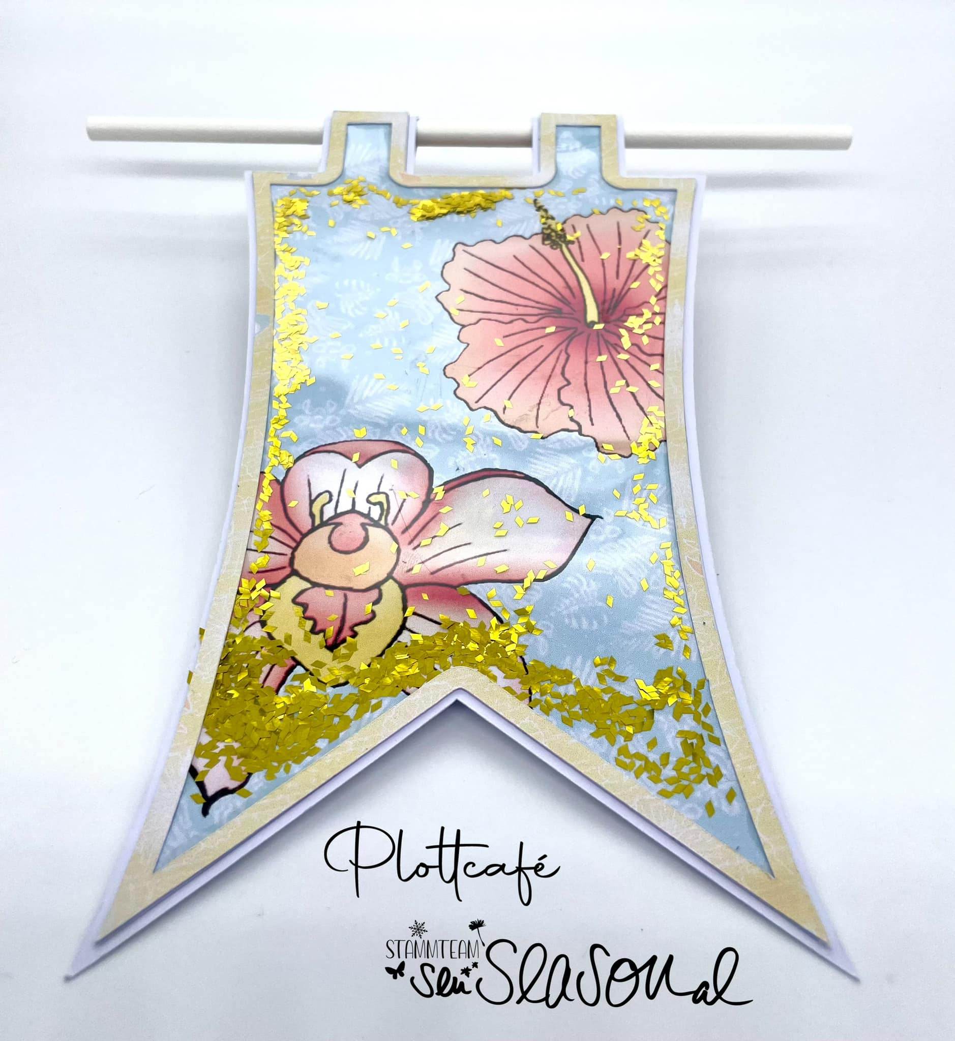 Digipapier Hawaii-Blumen Vol. 4, Druckvorlage, Digipaper - Sewando
