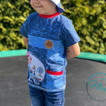 Kombi eBook Schnittmuster Summerset Mighty Kriss Kross Hose und Shirt Gr.68 - 122 - Sewando