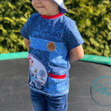 Kombi eBook Schnittmuster Summerset Mighty Kriss Kross Hose und Shirt Gr.68 - 122 - Sewando