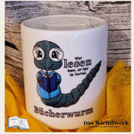 Digiset Bücherwurm Plotterdatei, Sublimation, Digistamp, Digipaper - Sewando