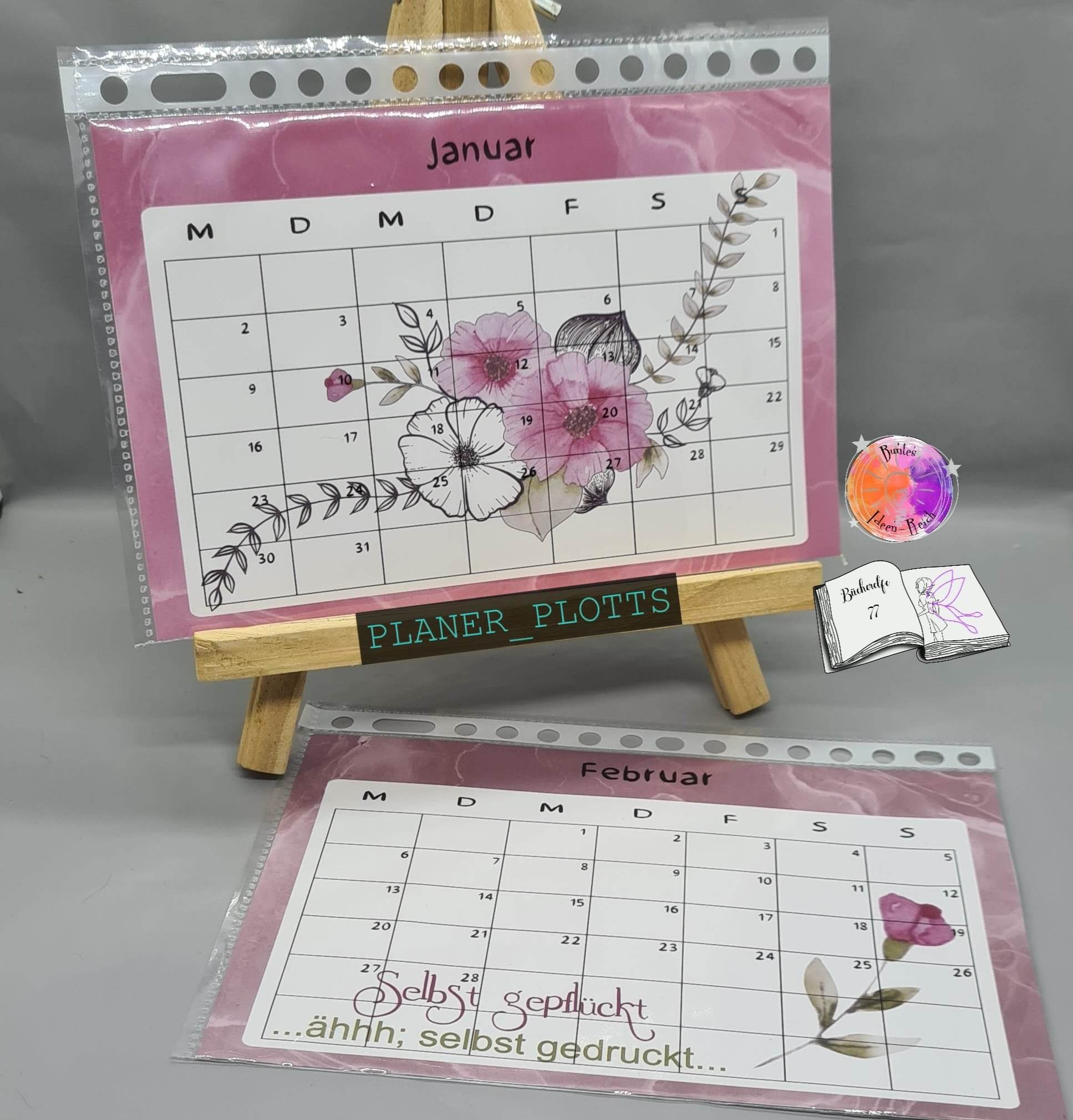 Digiset Moosröschen Plotterdatei, Sublimation, Digistamp, Digipaper - Sewando