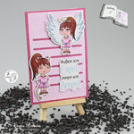 Digiset (B)Engeline Digistamp, Digipaper, Plotterdatei, Sublimation, Druck - Sewando