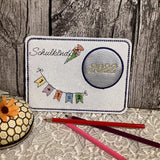 Stickdatei - Single Line "Schule / Einschulung"