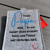 Stickdatei - Set "Schokoladenhüllen in div. Größen" zum Vatertag / Geburtstag