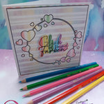 Digiset „Rainbow“ bunt! Digipaper, Digistamps - Sewando