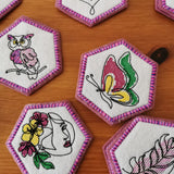 Stickdatei - Spiel "MEMO Girls" mit 20 Paaren